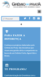 Mobile Screenshot of gremiodoprata.com.br